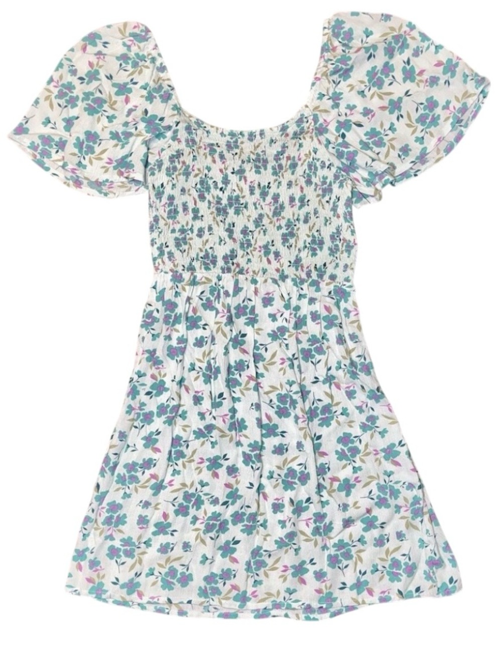 Billabong Sweet Side Mint Green Pink Square Neck Dress NWT Medium